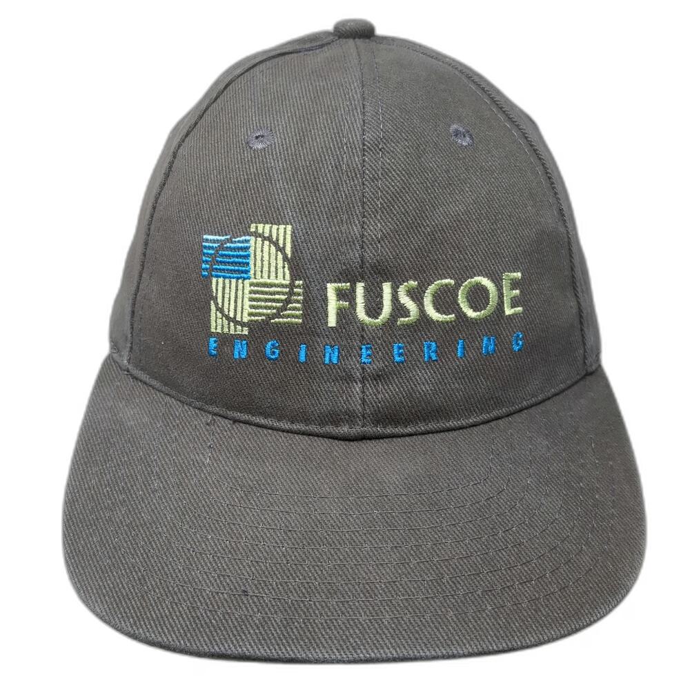 Apollo Baseball Cap Gray One Size Strapback Fuscoe Engineering Logo hat